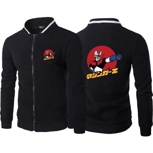 Spring Autumn 2021 Mazinger Z Robot Logo Hoodie High Quality Harajuku Peripheral Jacket Fashion Casual Hip Hop Top Sweatshirt