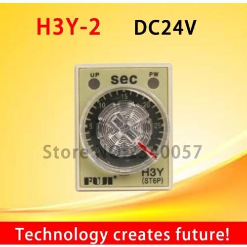 HIGH QUALITY H3Y-2 DC24V 0-60S 1m 5m 10m 30m Power On Time Delay Relay Solid State Timer
