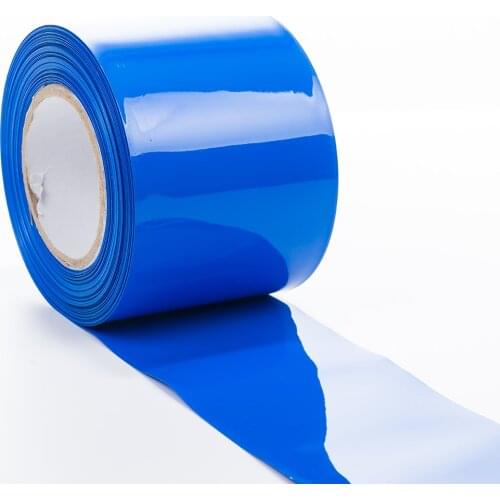 1KG 23mm~310mm blue color PVC heat shrinkable film for battery pack insulation