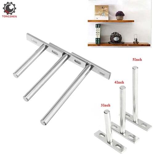 10pcs Floating Shelf Bracket Blind Shelf Supports Hidden Brackets for Floating Wood Shelves Shelf Support Bracket Hidden