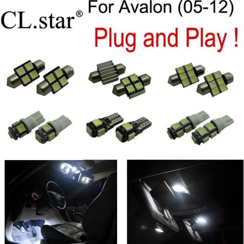 13pc x Xenon white for Toyota for Avalon LED bulb interior light kit package ( 2005-2012)