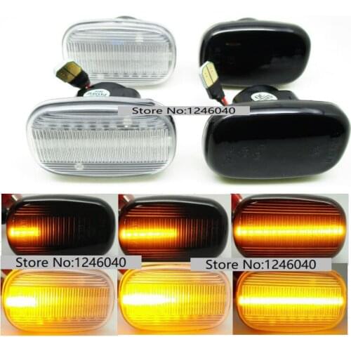 2PCS Led Dynamic Side Marker Turn Signal Light Sequential Blinker Light Fit for Toyota Hilux Carina RAV4 Prius Yaris Supra