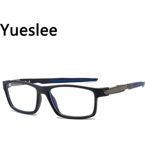 47413 Tr90 Blue Light Blocking Glasses Frame Sports Mens Optical Fashion Computer Eyeglasses Prescription Glasses