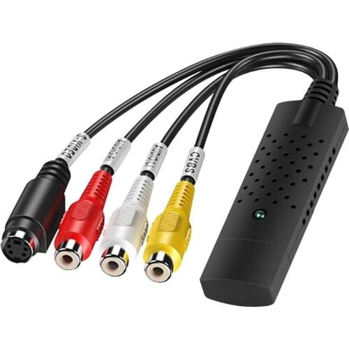 USB2.0 Audio Video Capture Card Adapter VHS To DVD Video Capture Converter For Win7/8/XP/Vista