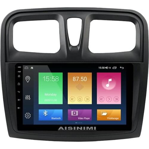 AISINIMI Android 10 Car Dvd Player navigation For Renault Logan 2 2012-2019 Sandero 2 Car Audio Gps Multimedia Stereo Monitor