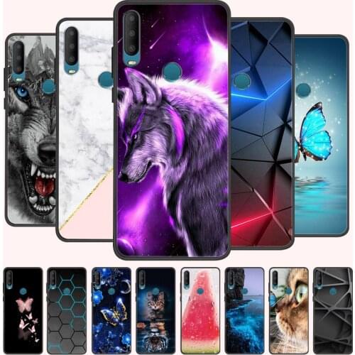 For Alcatel 1S 2020 Case 5028Y 5028D Painted TPU Soft Silicone Cover Funda For Alcatel 1S 2020 Case Cover Etui Bumper Coque