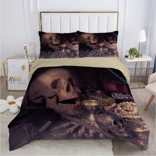 Skull Deadpool Duvet cover set 240x220 200x200 Bedding set Twin Queen King Double Bed linens Quilt cover Bedclothes Jewellery