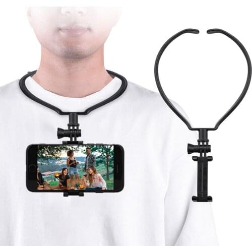 POV/Vlog Smartphone Neck Holder Bracket for Phtotgraphy Live Video Recording Selfie Mount Kit for Iphone Samsung Gopro DJI Osmo