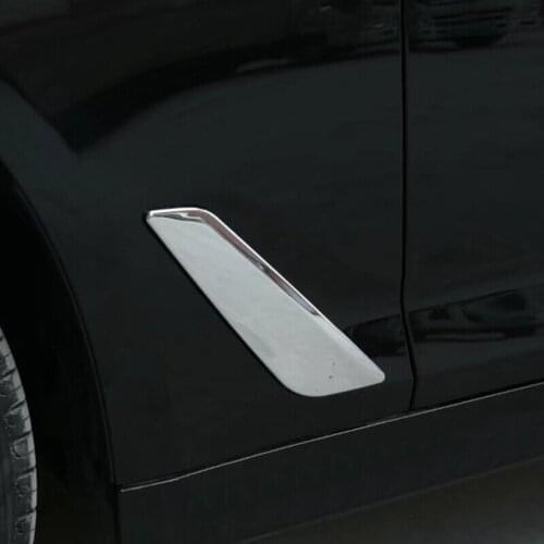 For BMW 5 Series G30 2017 2018 ABS Plastic car Body side protector panel sign cover accessories trim sticker styling 2pcs