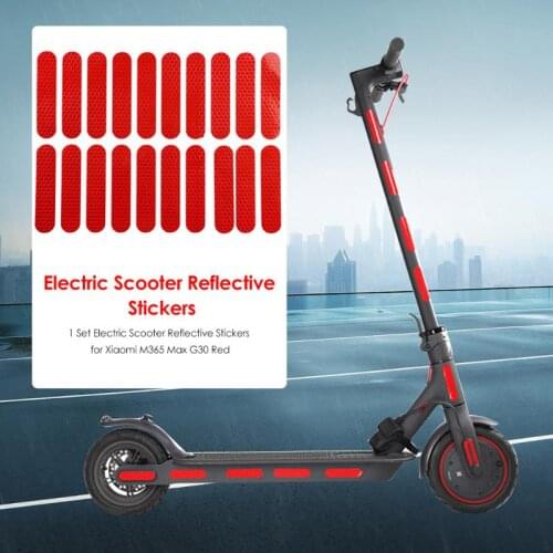 Electric Scooter Night Safety Reflective Stickers for Xiaomi M365 Max G30 for Safety Night Riding Scooter Parts