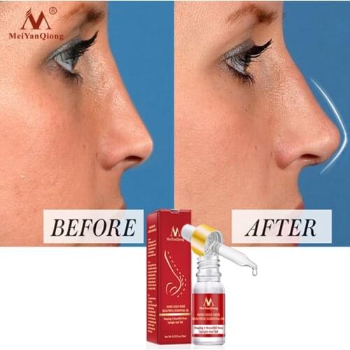 MeiYanQiong Nose Lifting Up Essence Oil Tightening Beauty Nose Care Massage Reduce Narrow Thin Nose Beauty Tool