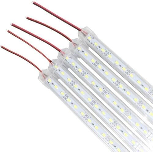 Hard LED Strip 5630SMD Cool Warm White Rigid Bar 50cm 36leds LED Light Shell Housing With Cover LED rigid strip