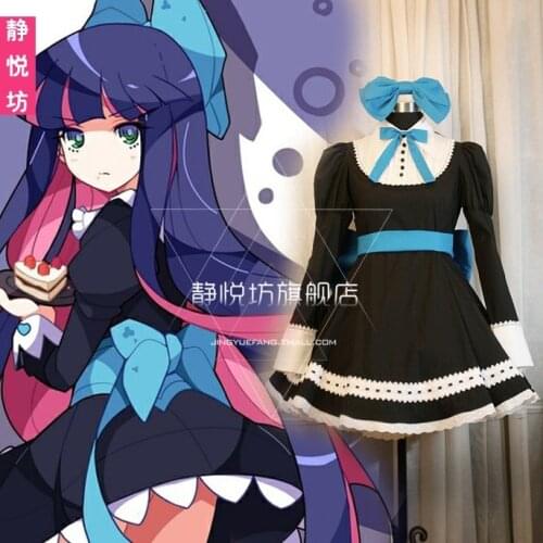 Japanese cosplay costume COS garter angel Panty & Stocking autumn and winter clothes long-sleeved maid outfit