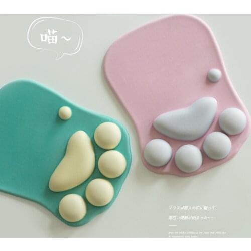 Cute Cat Paw Mouse Pad Nonslip Silicone Mice Mat PC Computer Wrist Rest Support