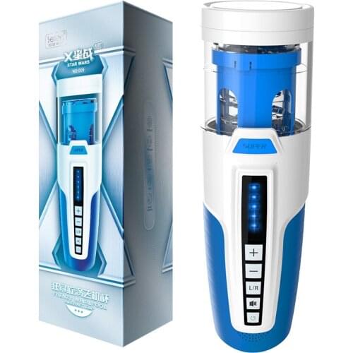 Leten Piston Auto Telescopic Rotation Male Masturbator Intelligent Voice Artificial Vaginal Lick Oral Sex Masturbation Sex Toys