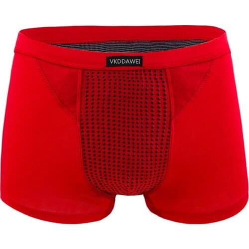 Magnetic Therapy Boxer Shorts Magnet Boxer Shorts Mens Health Underwear Mens Quality Cotton Underpants Brand Plus Size