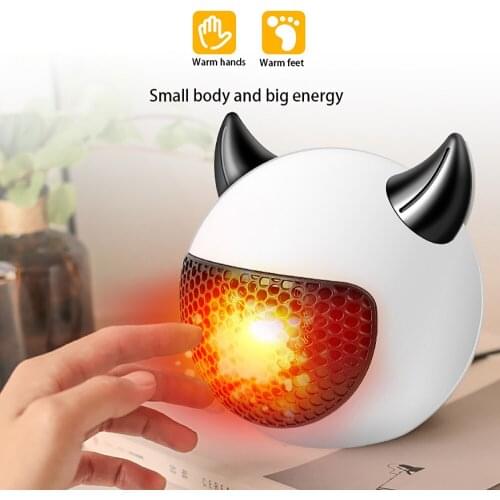Heater Portable Home Mini Fan Electric Heater High Power Heating Warm Air Machine One Key Operation Anti-Scalding Protection