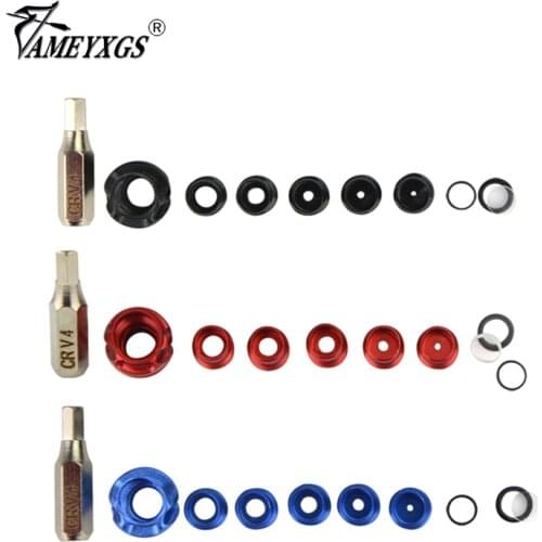 1set Archery 37/45 Degree Peep Sight 5 sizes Inner Core and Clarifier 4X/6X/8X Lens Aluminum Hooded Hunting Shooting Accessories