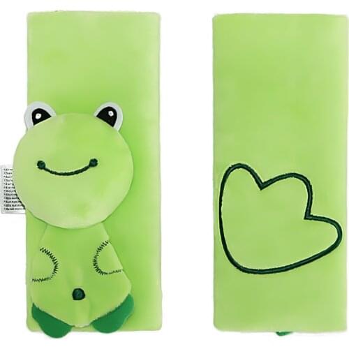 Shoulder PAD Protector Cartoon Cute Frog Shoulder Cushion Pad For Safety Belt Belt Stroller Accessories Baby Chair Car Seat