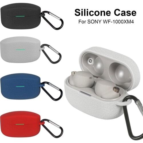 Portable Silicone Case Protective Skin Cover For SONY WF-1000XM4 Headset Silicone Pattern Protective Cover