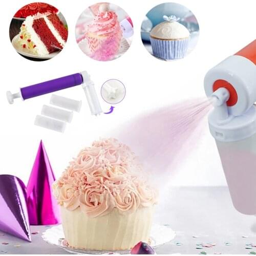 Cake Coloring Duster Manual Cake Airbrush Pump Cake Decorating Tools Cupcakes Desserts Spray Kitchen Baking Decora Gadgets Tools