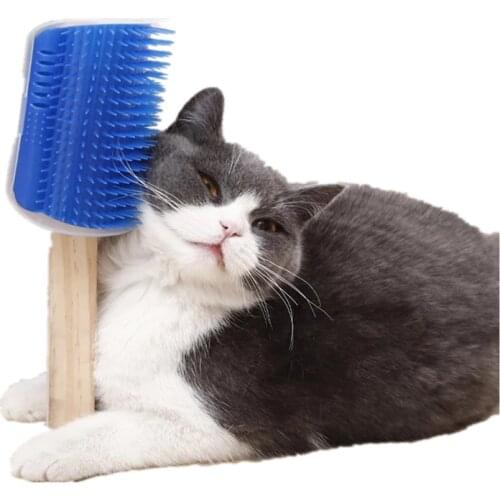 Cats Brush Corner Cat Massage Self Groomer Comb Brush Cat Rubs The Face with A Tickling Comb Cat Product