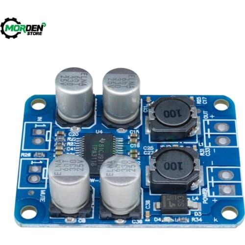 TPA3118 PBTL 60W Mono Digital Audio Amplifier Board AMP Module Chip 1X60W 4-8 Ohms DC8-24V Tool Accessories Dropship