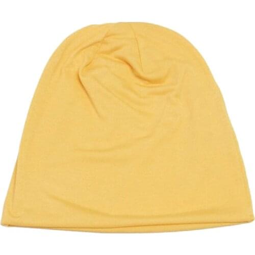 Unisex Hip Hop Baggy Beanie Hats Full Cover Elastic Skull Hat Slouchy