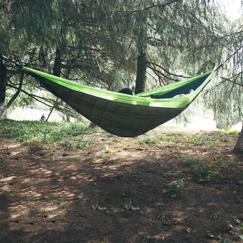 Thicken Hammock Sleeping Beds Travel Hammock Nylon for Adult Camping Outdoor Hanging Swinging Bed Portable Camping Tent