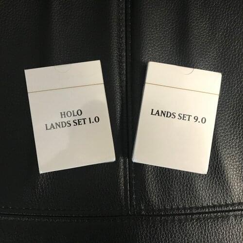 LANDS 9.0 + HOLO LANDS SET BL WHOLE SETS CUSTOM MAGICAL PROXY Playing CARDS Black Core BOARD Games Cards Proxy King Factory