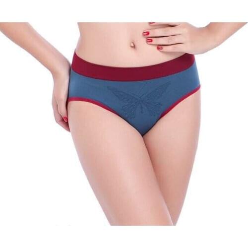 2018 Fashion Sexy Womens Cotton Underwears Patchwork Womens Briefs Ladies Panties Everyday wear Breathable Underpants