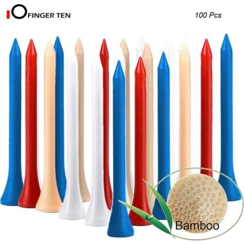 50/100 Pcs High Quality Hard Bamboo Golf Tees Wood 70mm 83mm Golf Accessories Outdoor Sports