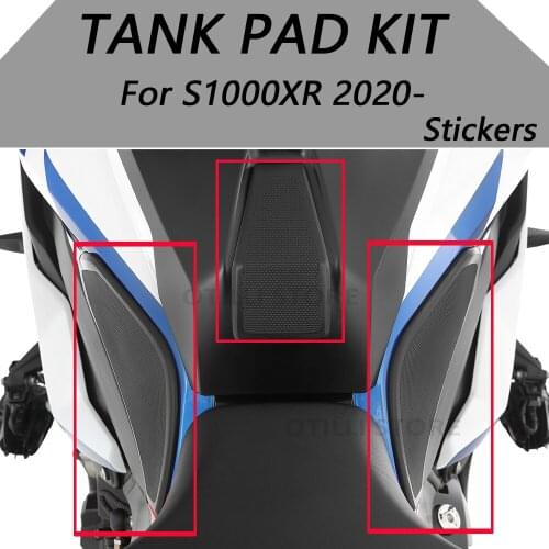 Motorcycle Stickers Decals Fuel Oil Tank Protector Pads Kit Black Decoration Accessories For BMW S1000XR S 1000 XR 2020