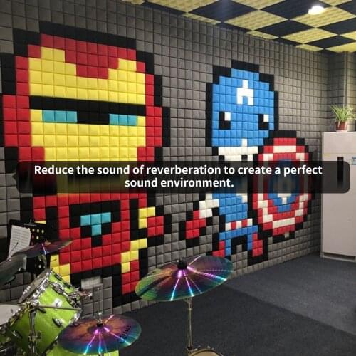 30x30x3cm Acoustic Panels Studio Foam Wedges Sound Proof Foam Panels Noise Dampening Foam Studio Music Equipment