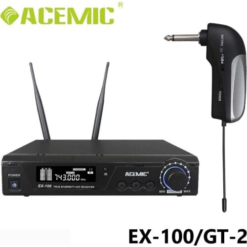 ACEMIC EX-100/GT-2 Wireless Electric musical Instrument microphone guitar Bass Keyborad Violin 6.35mm Jack Instrument 90 degree
