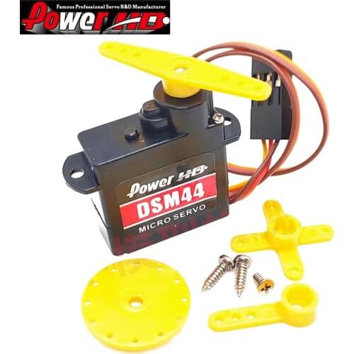 100% orginal Power HD-DSM44 4.4G 1.6kg/5.8g 20T W/ Metal Gears Micro Digital Servo for F3P/ EPP/ KT Planes