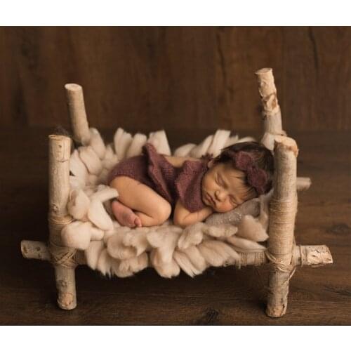 Baby Shooting Accessories 45cm*45cm Cotton Fber Blankets Thick Wool Woven Square Decorative Cushion Newborn Baby Photo Blankets