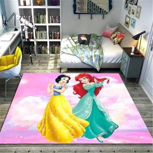 Disney 80x160cm Princess Baby Play Mat Girl Rug Playmat Doormat Anti - Slip Bathroom Carpet Absorb Water Kitchen Mat/Rug