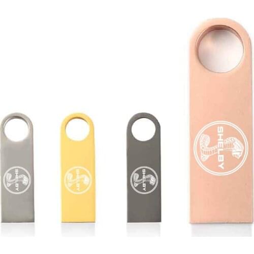 Usb flash drive 16GB 32GB Pen Drive waterproof metal u disk For Ford Mustang Shelby GT GT500 GT350 Car U Disk car accessories