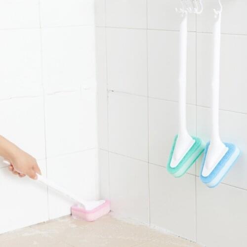 Sponge Toilet Brush Replaceable Sponge Wipe With Long Handle Powerful Decontamination Cleaning Ceramic Tile Cleaning Brush