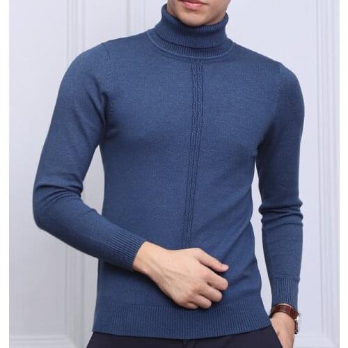 2020 Turtleneck Sweater Men Cashmere Sweater Jumper Korean Clothes Mens Winter Clothing Casual Winter Men Pullover Sweaters