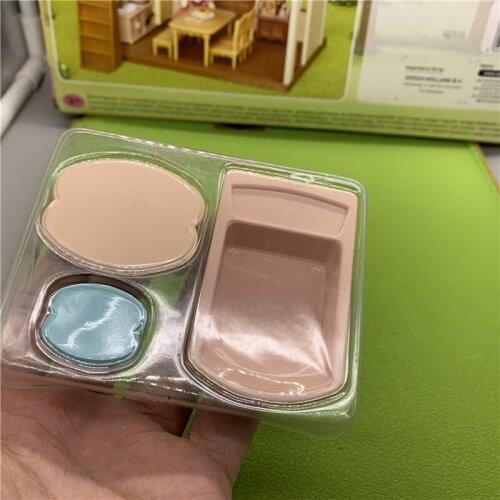 Geniune Sylvanian Doll Families Dollhouse Animal Figures furniture set clothes house food without package