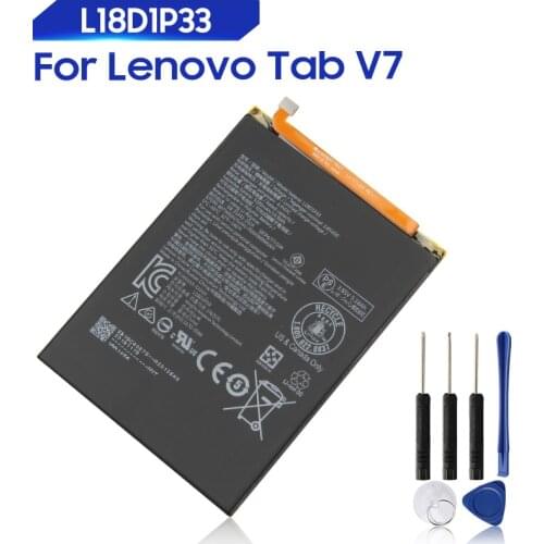 Original Replacement Battery For Lenovo Tab V7 L18D1P33 Genuine Battery 5180mAh