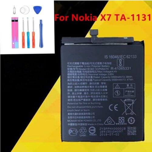 Original HE363 3500mAh Battery For Nokia X7 TA-1131 TA-1119/Nokia 8.1 TA-1119 TA-1128 HE 363 Batteries Bateria