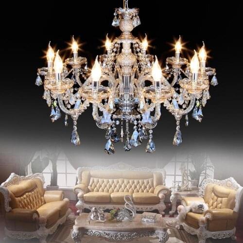Modern Crystal Chandeliers Home Lighting lustres de cristal Decoration Luxury Candle Chandelier Pendants Living Room Indoor Lamp