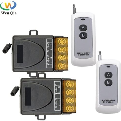 High Power 433MHz Universal Wireless Long Range Remote Control AC110V 220V 30Amp 6600W 1CH rf Relay and Transmitter for Pump\LED
