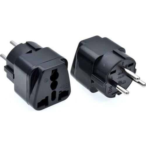 Universal Black Copper 10A 250V EU US UK AU japan swiss germany france to Israel Egypt Pakistan adapter plug Type H