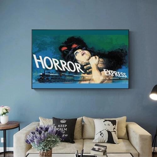 Horror Express (1972) Poster Science Fiction-Horror Film Wall Ross Christopher Lee Peter Cushing Telly Savalas Art Gift