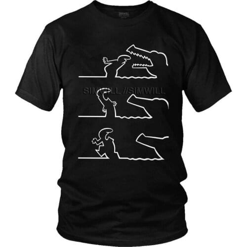 Funny La Linea Art T Shirts Men Short Sleeve 100% Cotton T-shirt Animation Comedy Tee Tops Graphic Tshirt Gift