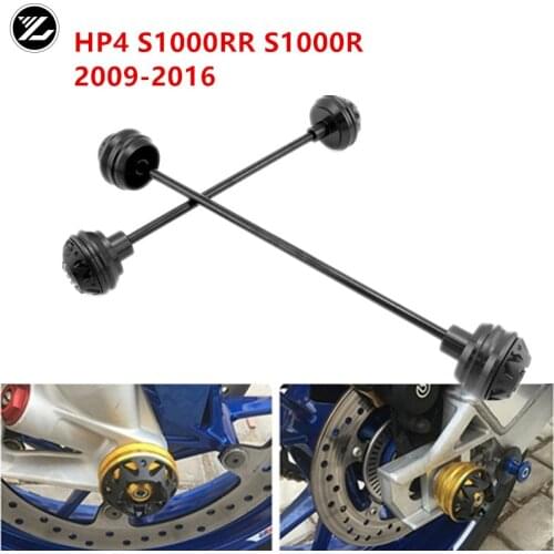 1 pair Motorcycle Front & Rear Fork Wheel Frame Slider Crash Pads Falling Protector For BMW S1000R S1000RR HP4 2009-2017 2016